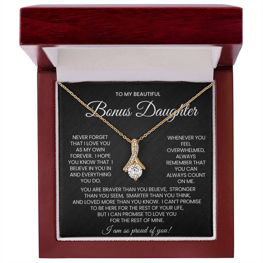 Bonus Daughter Alluring Beauty Necklace Gift