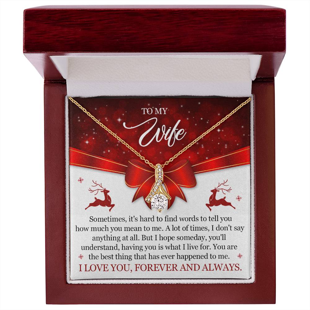 Christmas Gift for Wife To My Wife Necklace Elegant and Meaningful-[Heartfelt Family Gift]