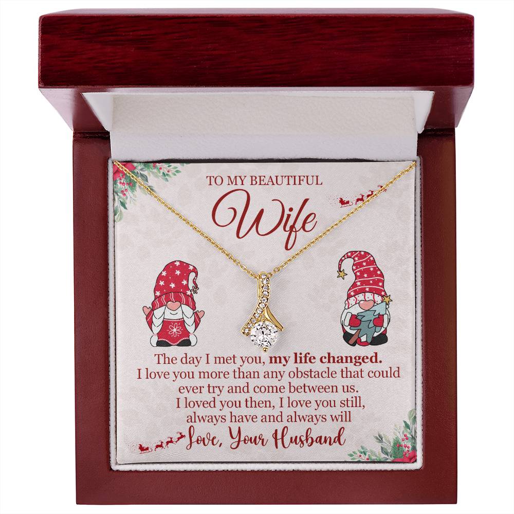 Christmas Gift for Wife Personalized To My Wife Necklace - Festive Wife Gift-[Heartfelt Family Gift]