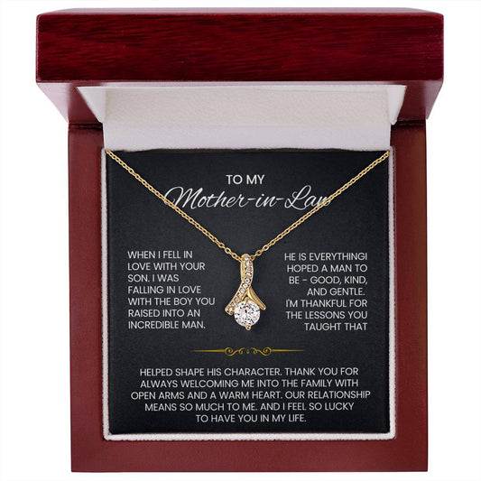 Mother in Law Petite Ribbon Necklace