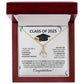 Class of 2025 Petite Ribbon Necklace Gift-[Heartfelt Family Gift]