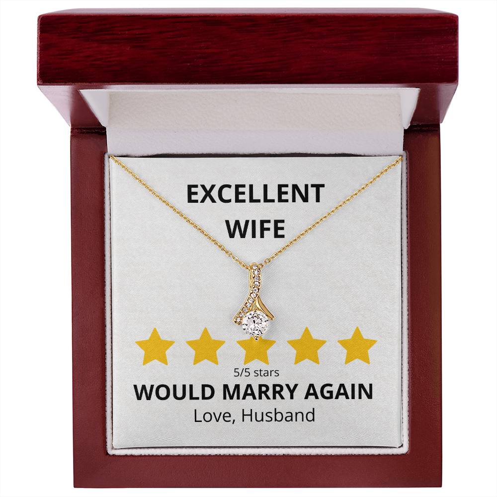 Excellent Wife 5 star Review Alluring Beauty Necklace-[Heartfelt Family Gift]