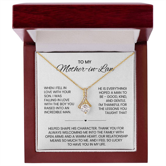 Mother in Law Petite Ribbon Necklace