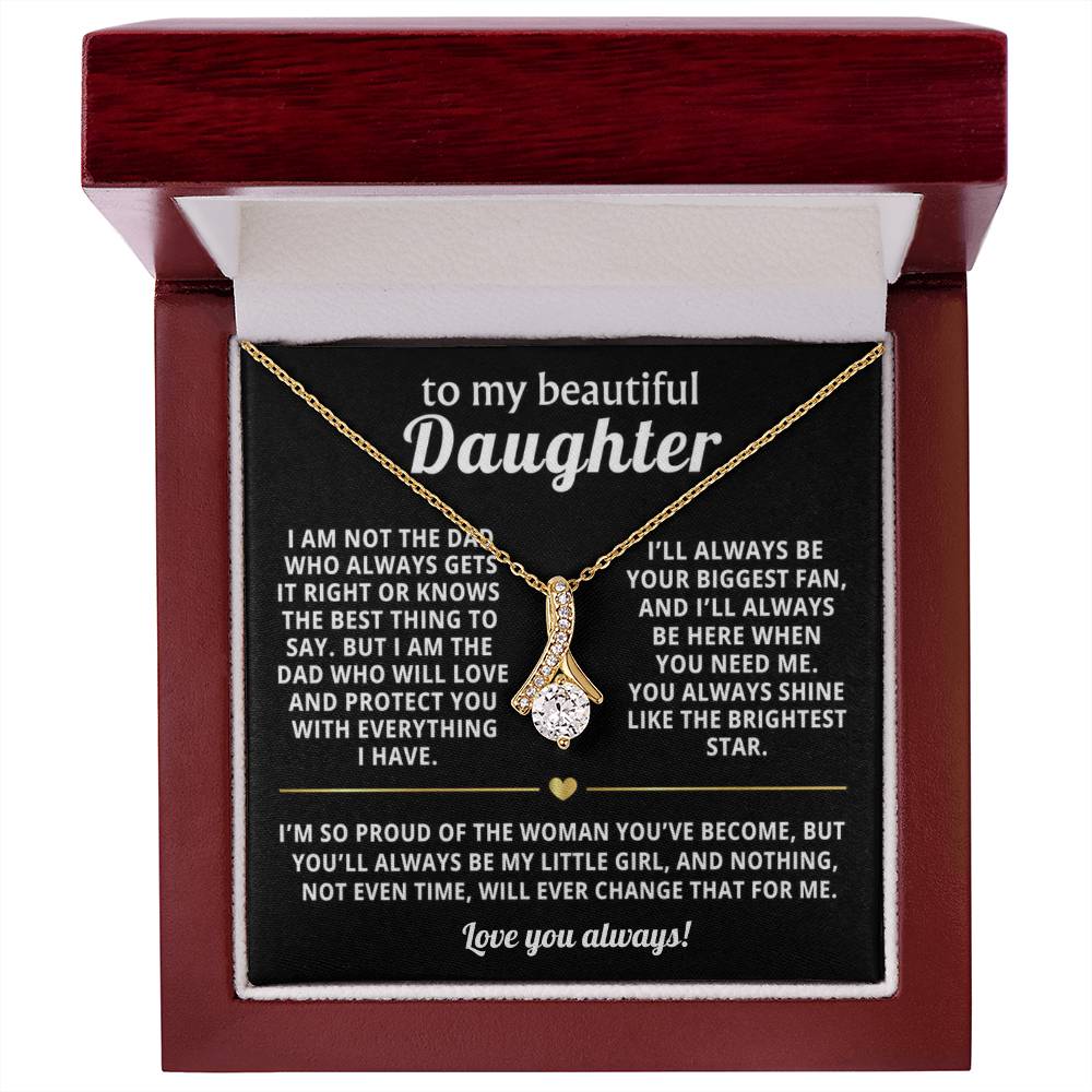 To My Daughter Alluring Beauty Necklace Gift