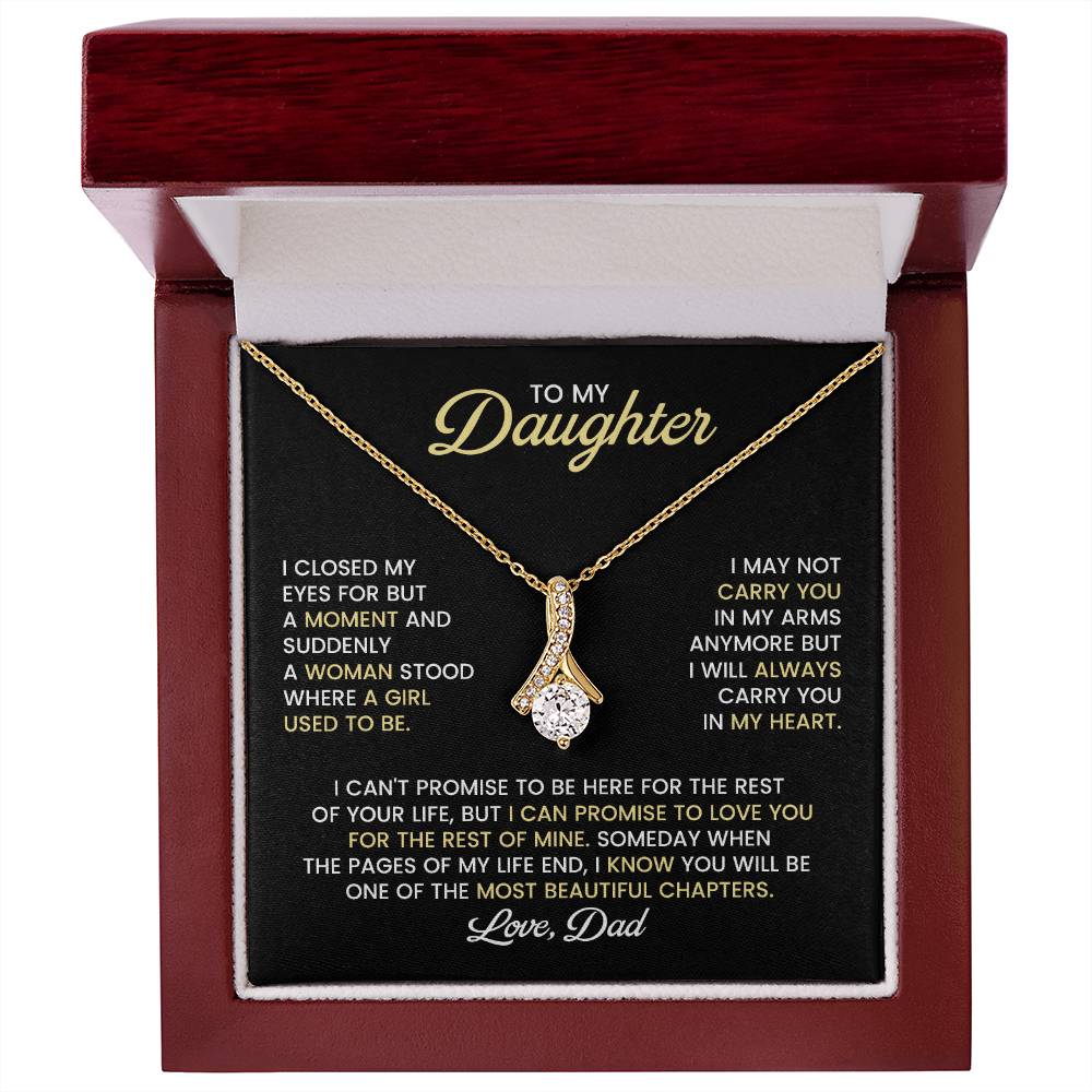 Daughter Alluring Beauty Necklace Gift from Dad