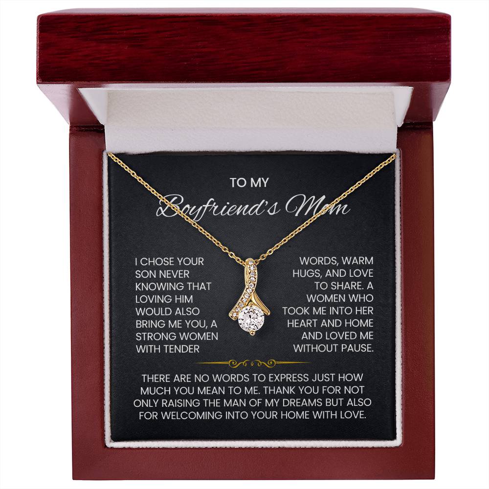 Boyfriend's Mom Petite Ribbon Necklace