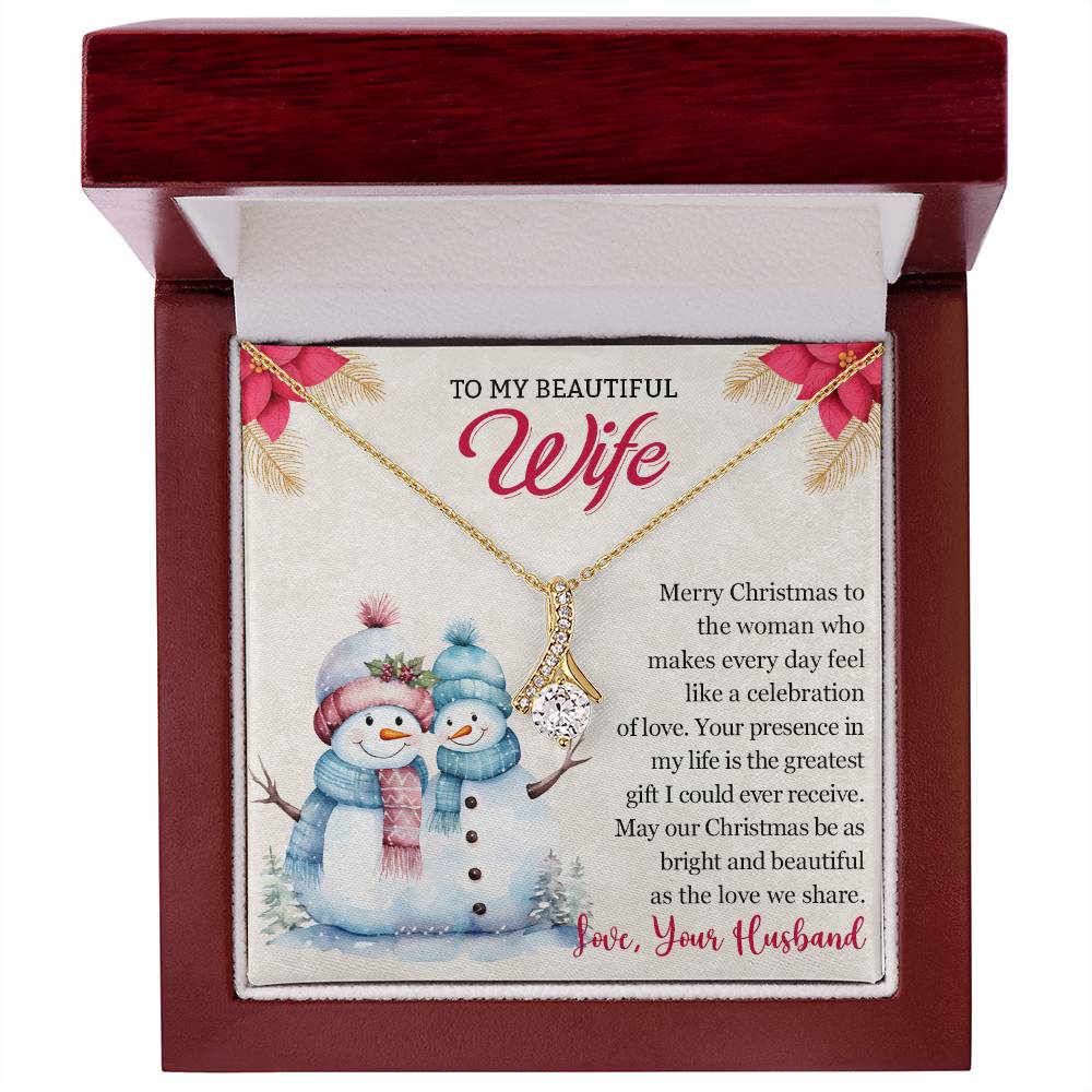 Christmas Gift for Wife To My Wife Necklace - Perfect for Her-[Heartfelt Family Gift]
