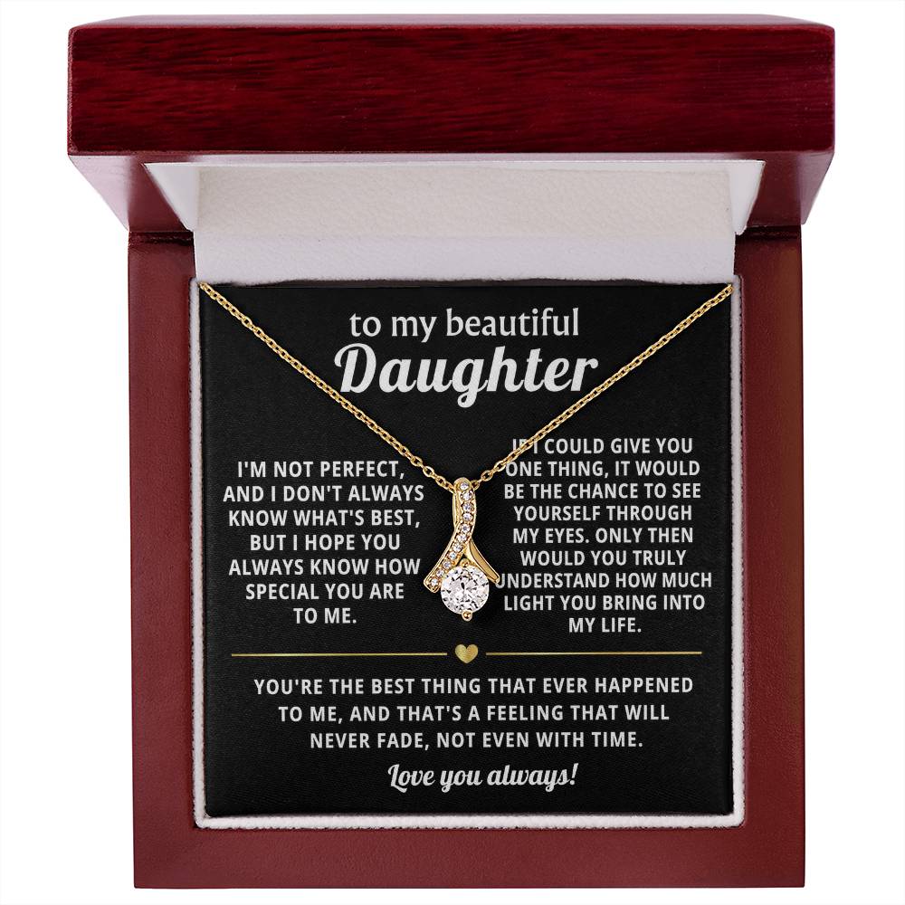 To My Daughter Alluring Beauty Necklace Gift