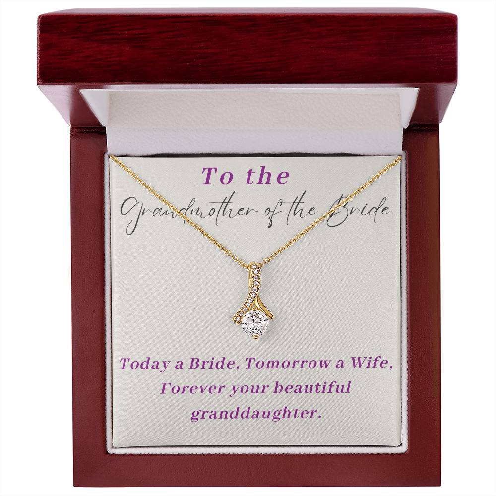 Grandmother of The Bride Alluring Beauty Necklace-[Heartfelt Family Gift]