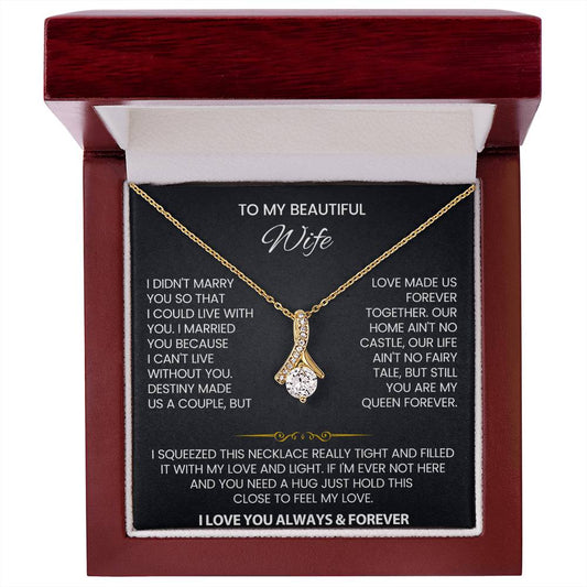Wife Law Petite Ribbon Necklace