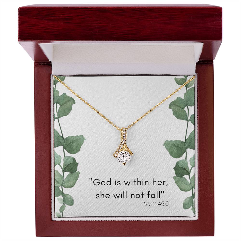God Is Within Her Alluring Beauty Necklace-[Heartfelt Family Gift]