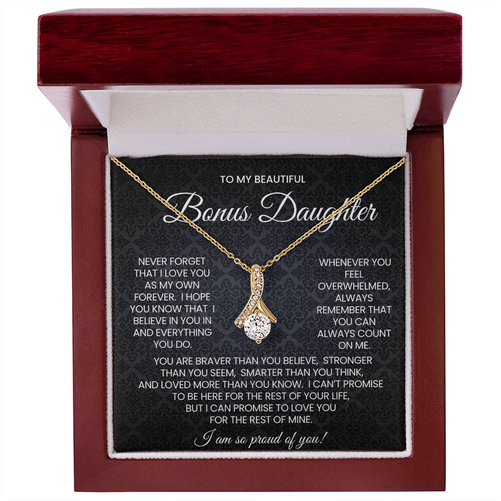 Bonus Daughter Alluring Beauty Necklace Gift