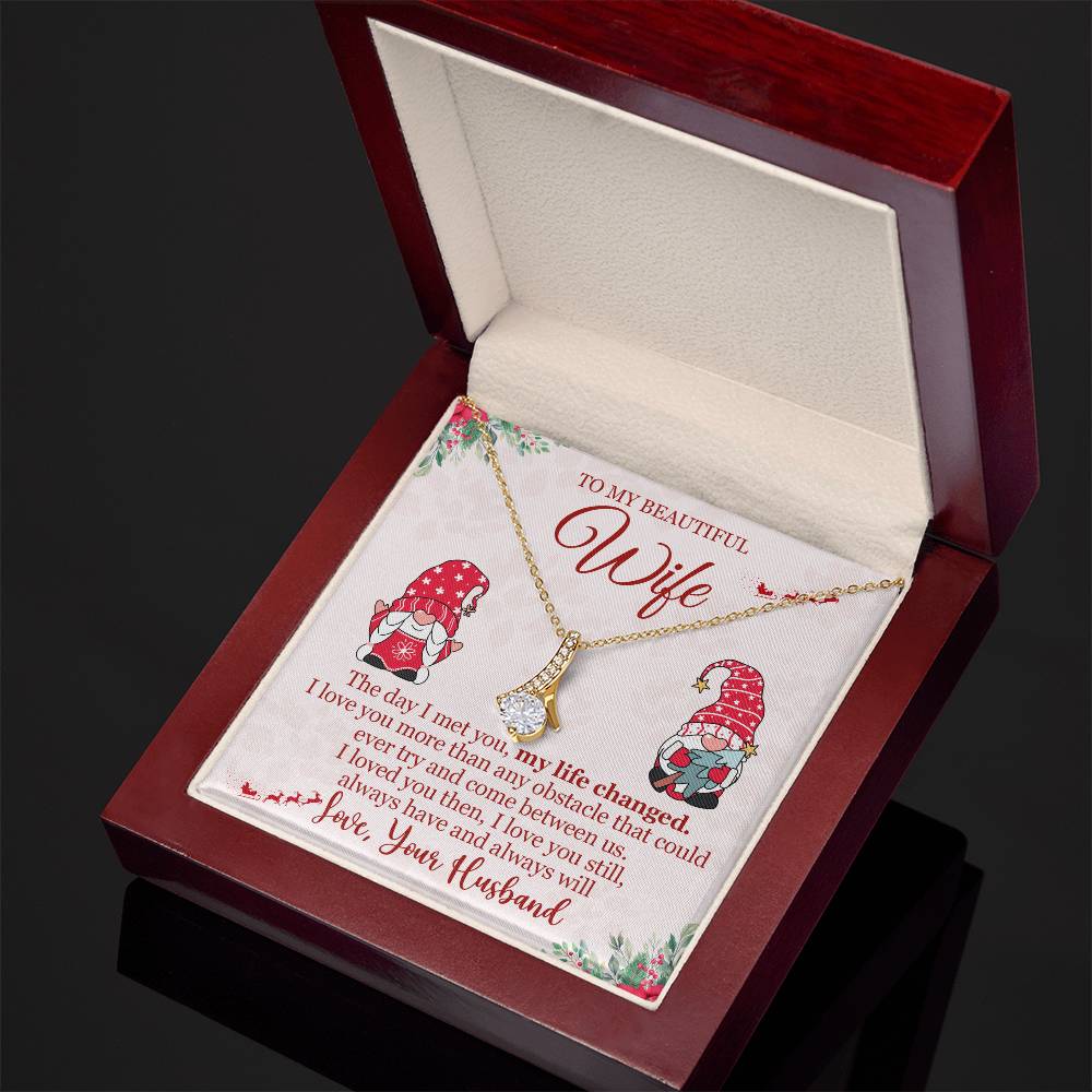 Christmas Gift for Wife Personalized To My Wife Necklace - Festive Wife Gift-[Heartfelt Family Gift]