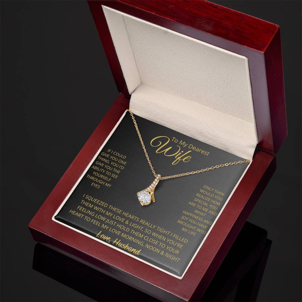 Beautiful Wife Necklace - Alluring Beauty and Style  For the Perfect Gift-[Heartfelt Family Gift]