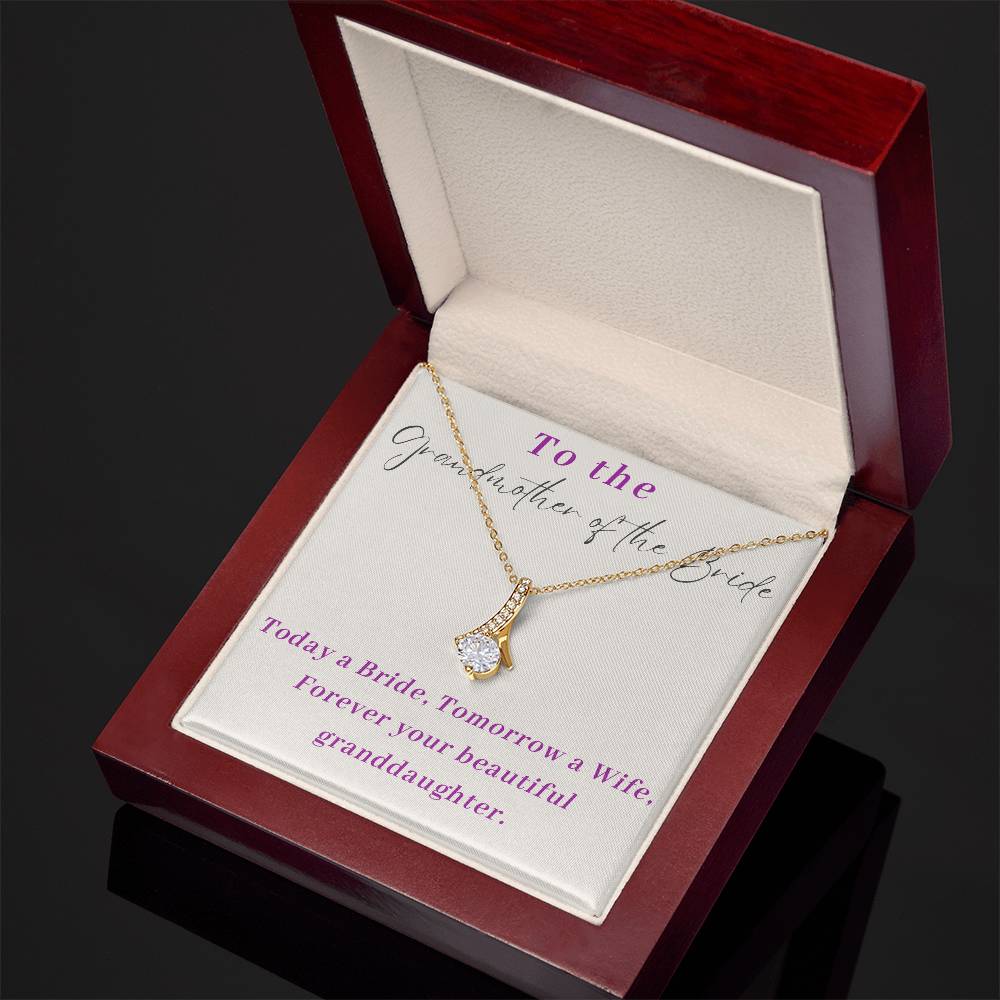 Grandmother of The Bride Alluring Beauty Necklace-[Heartfelt Family Gift]