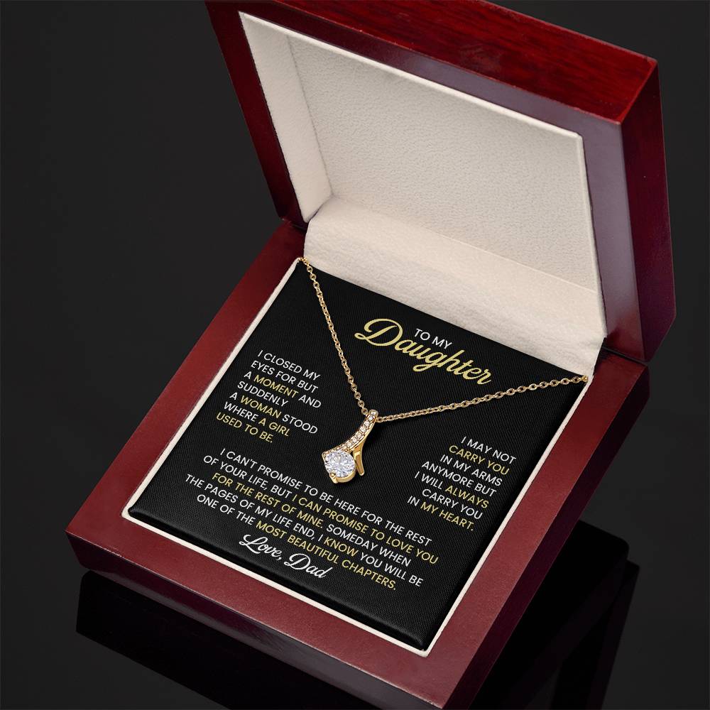 Daughter Alluring Beauty Necklace Gift from Dad