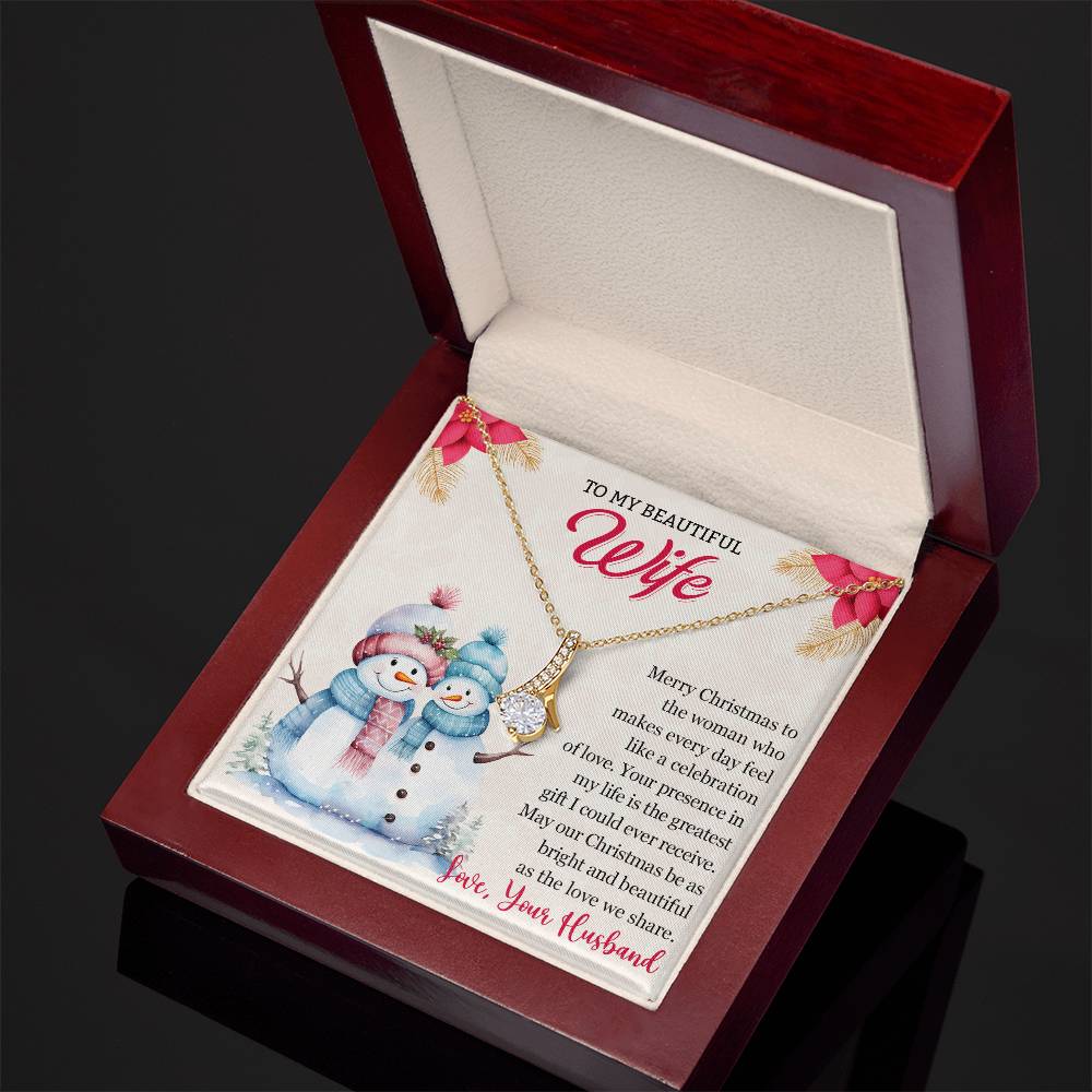 Christmas Gift for Wife To My Wife Necklace - Perfect for Her-[Heartfelt Family Gift]
