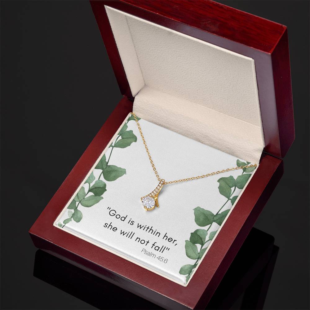God Is Within Her Alluring Beauty Necklace-[Heartfelt Family Gift]