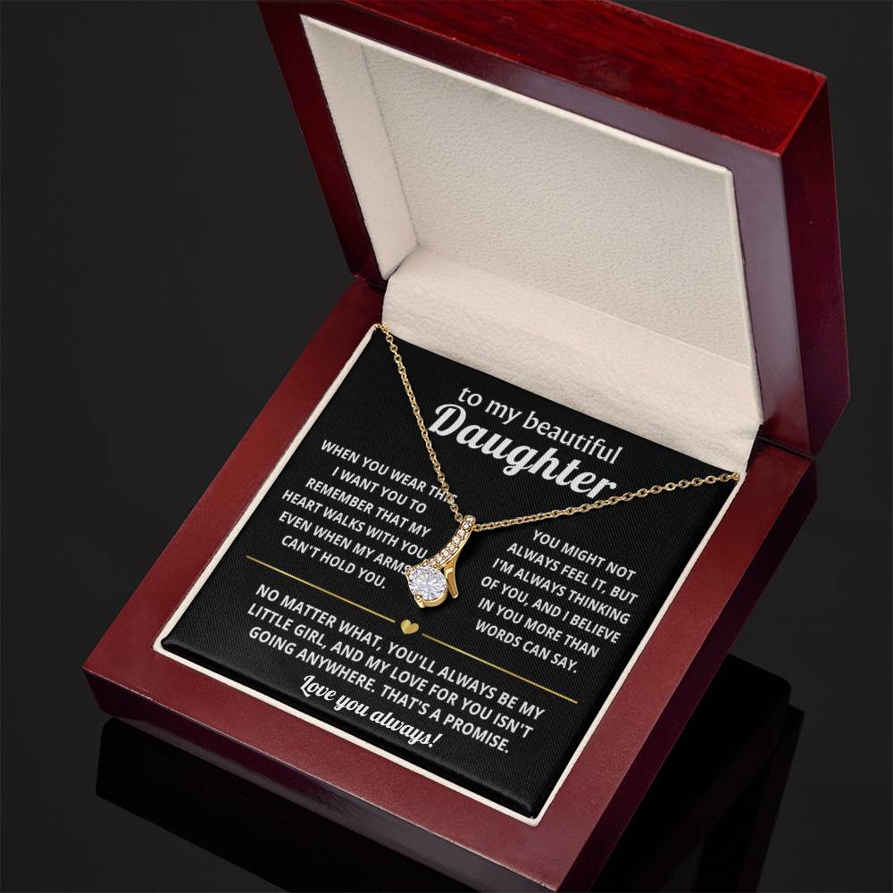To My Daughter Alluring Beauty Necklace Gift