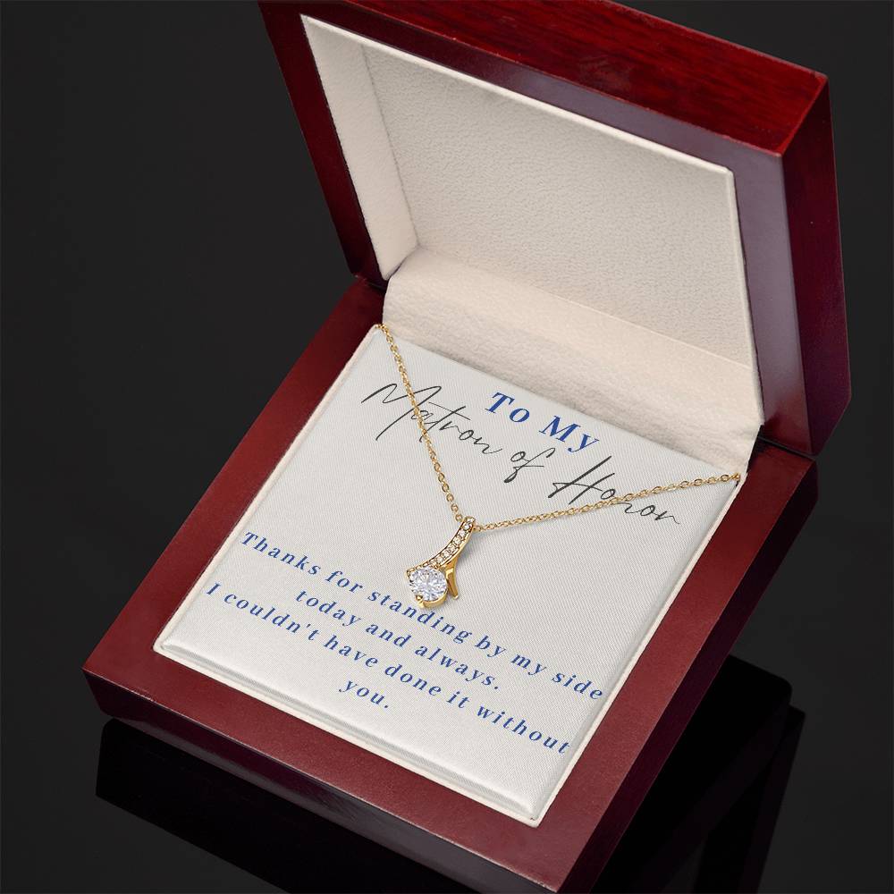 Matron of Honor Alluring Beauty Necklace-[Heartfelt Family Gift]