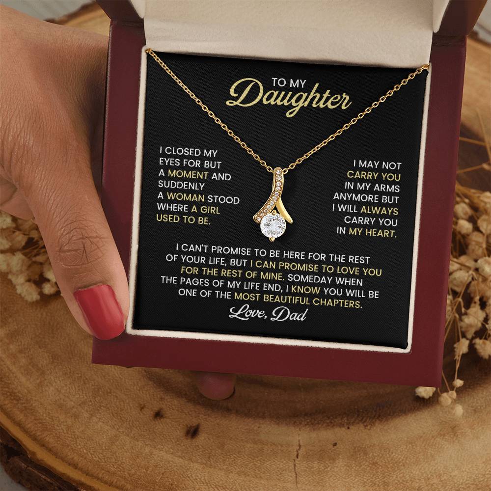 Daughter Alluring Beauty Necklace Gift from Dad