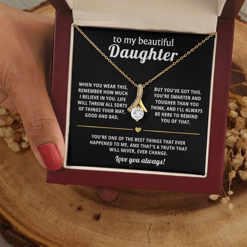 To My Daughter Alluring Beauty Necklace Gift