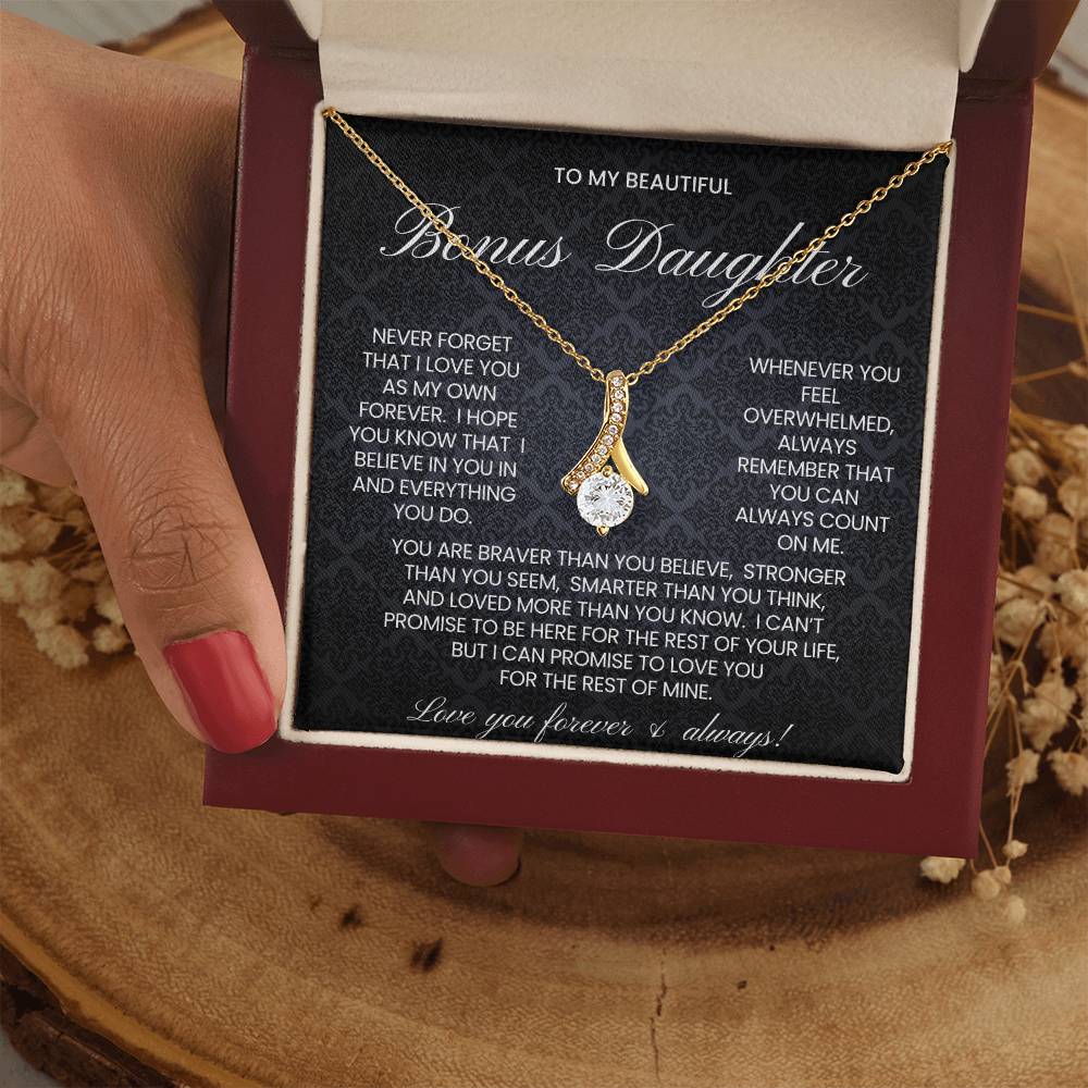 Bonus Daughter Alluring Beauty Necklace Gift