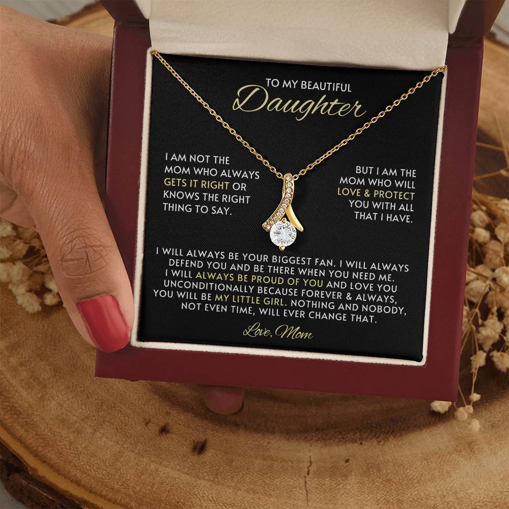 Daughter Alluring Beauty Necklace Gift from Mom
