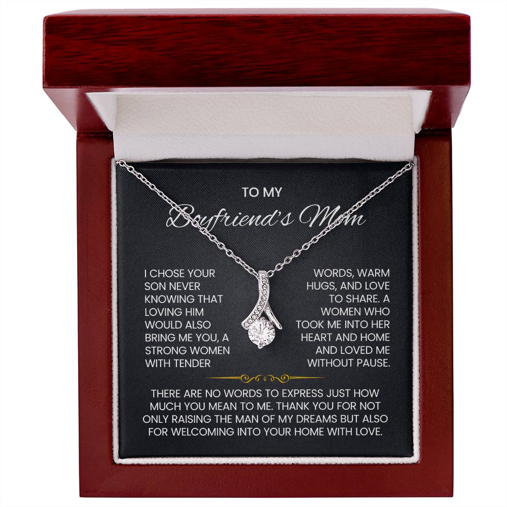 Boyfriend's Mom Petite Ribbon Necklace
