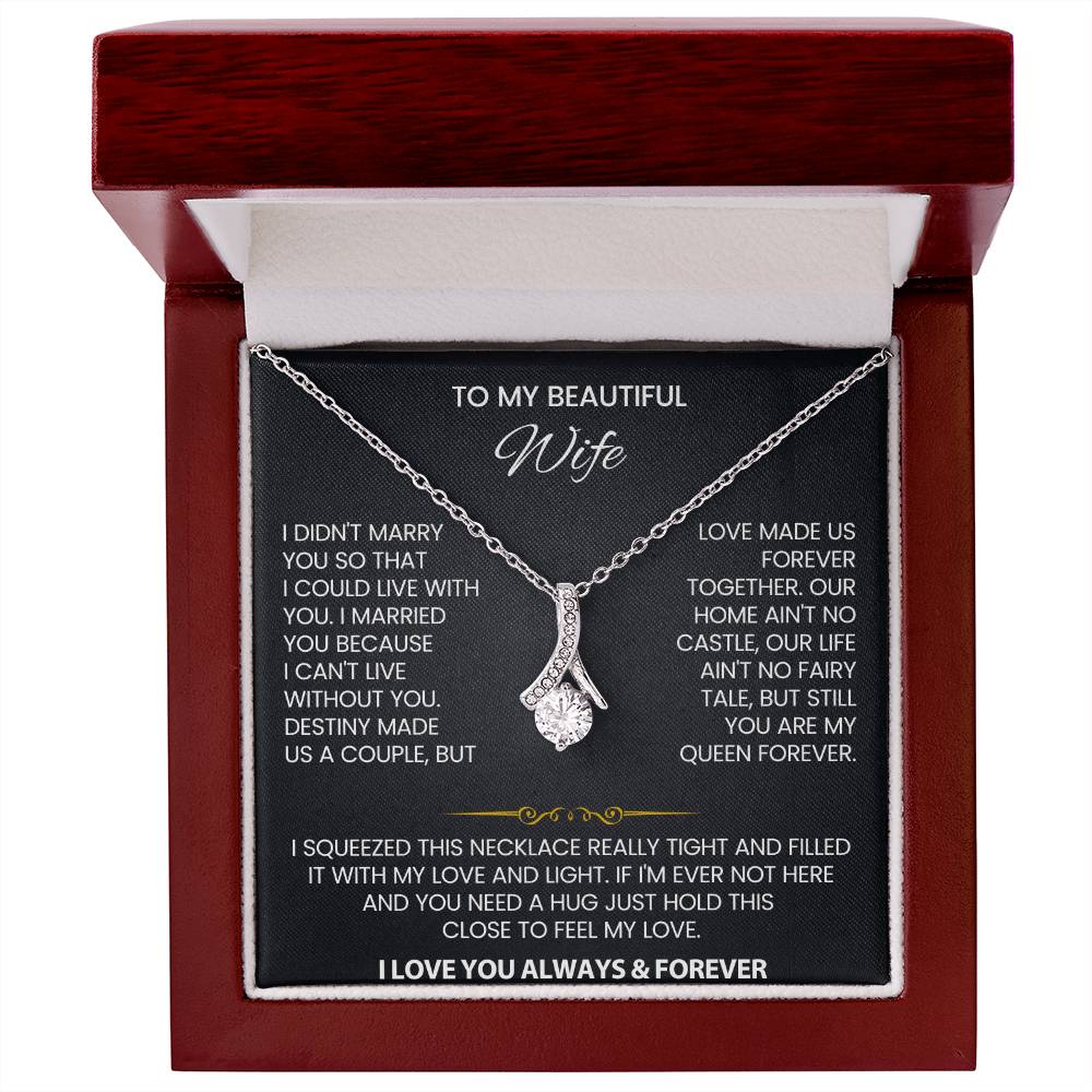 Wife Law Petite Ribbon Necklace