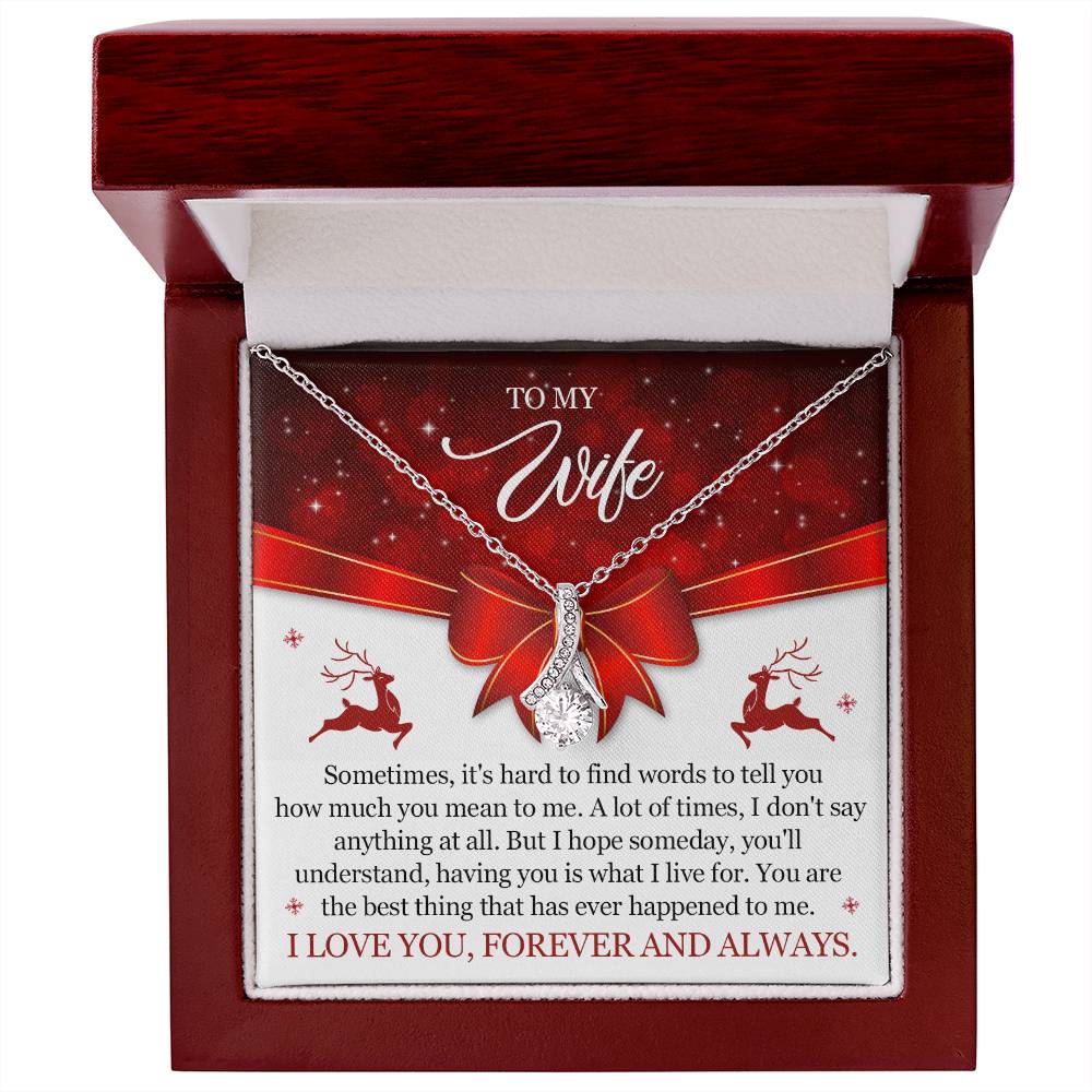 Christmas Gift for Wife To My Wife Necklace Elegant and Meaningful-[Heartfelt Family Gift]