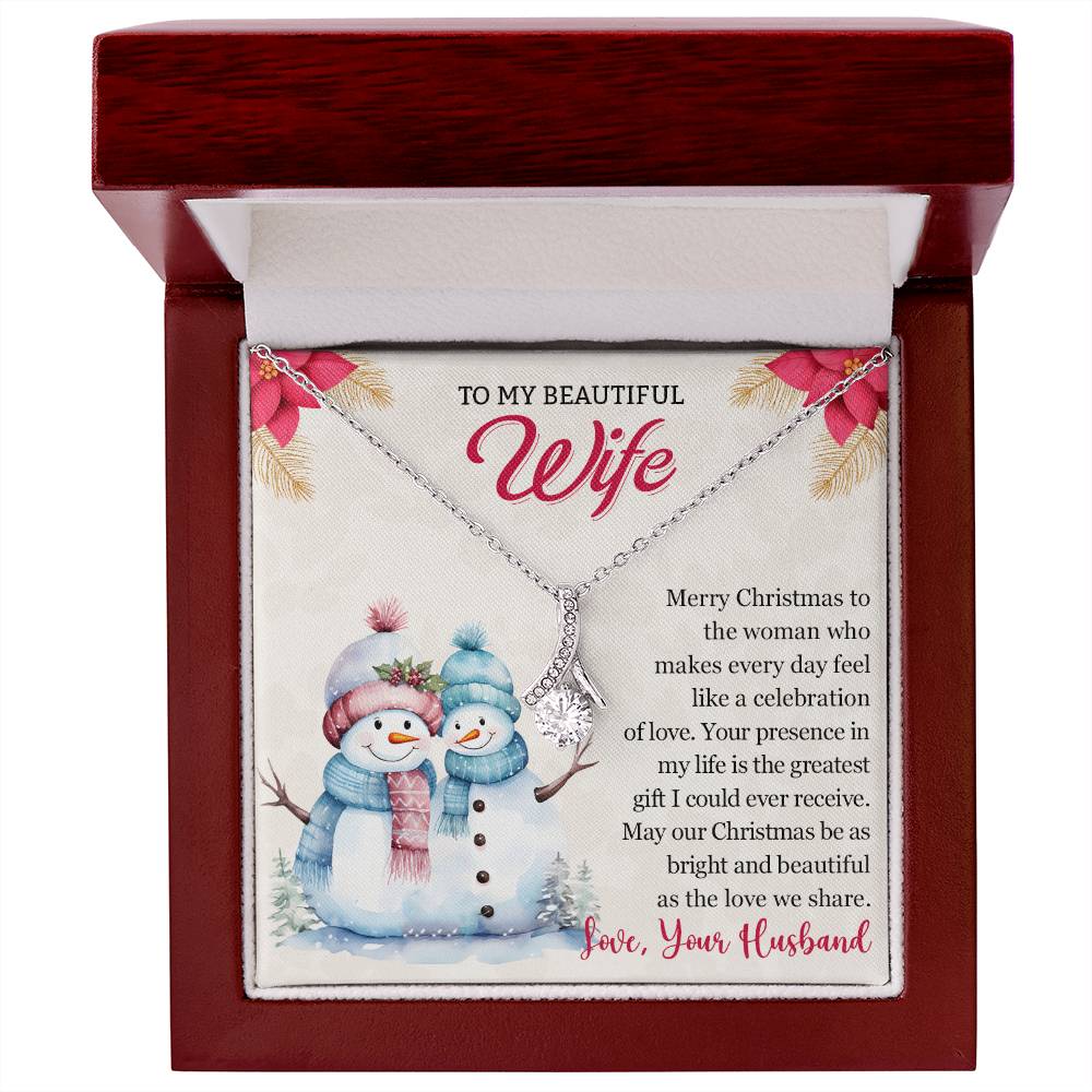 Christmas Gift for Wife To My Wife Necklace - Perfect for Her-[Heartfelt Family Gift]