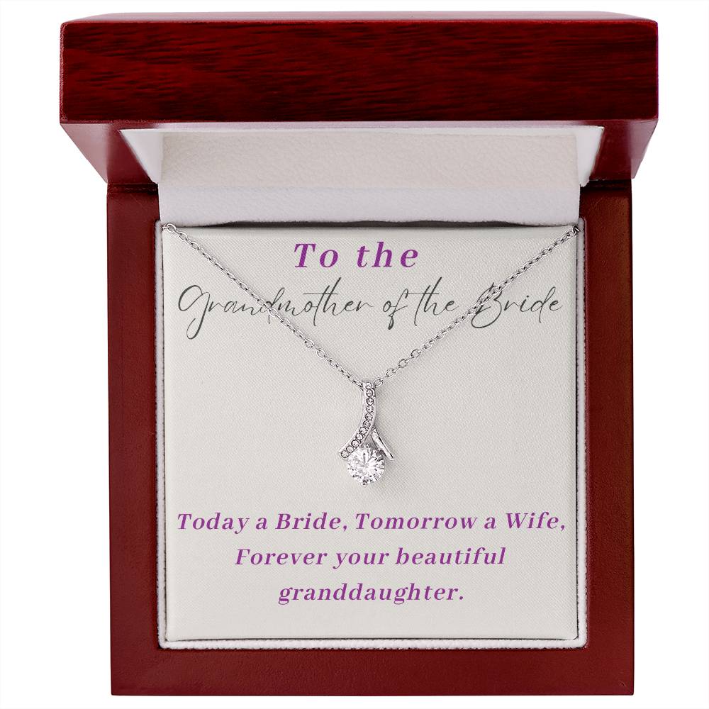Grandmother of The Bride Alluring Beauty Necklace-[Heartfelt Family Gift]