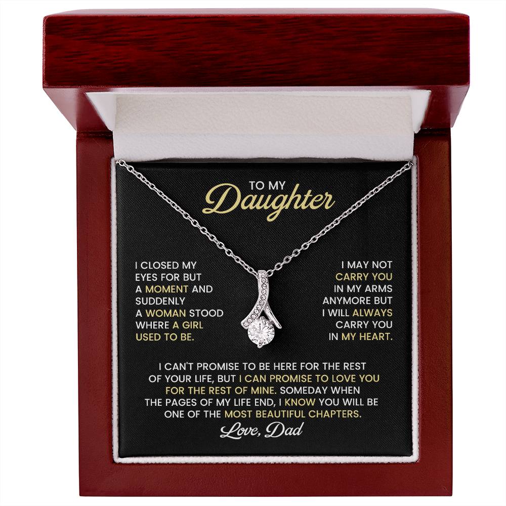 Daughter Alluring Beauty Necklace Gift from Dad