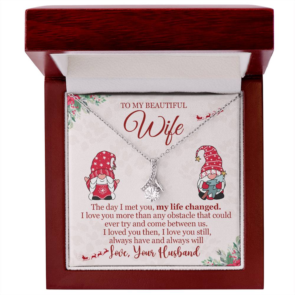 Christmas Gift for Wife Personalized To My Wife Necklace - Festive Wife Gift-[Heartfelt Family Gift]