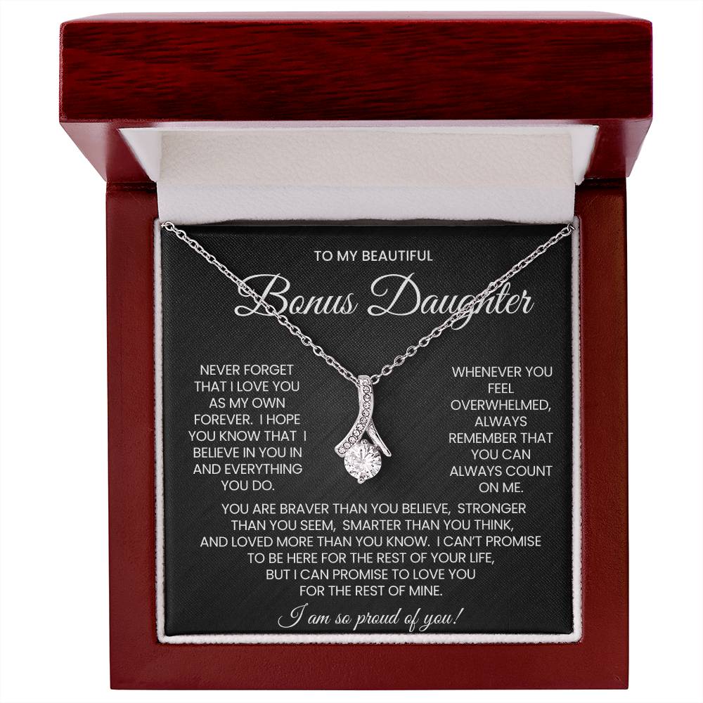 Bonus Daughter Alluring Beauty Necklace Gift