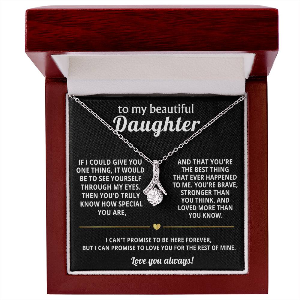 To My Daughter Alluring Beauty Necklace Gift