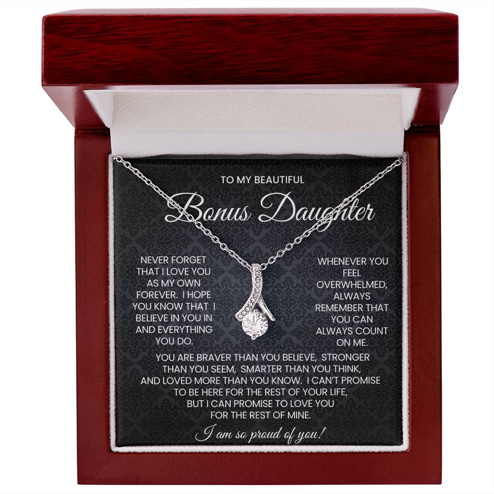 Bonus Daughter Alluring Beauty Necklace Gift