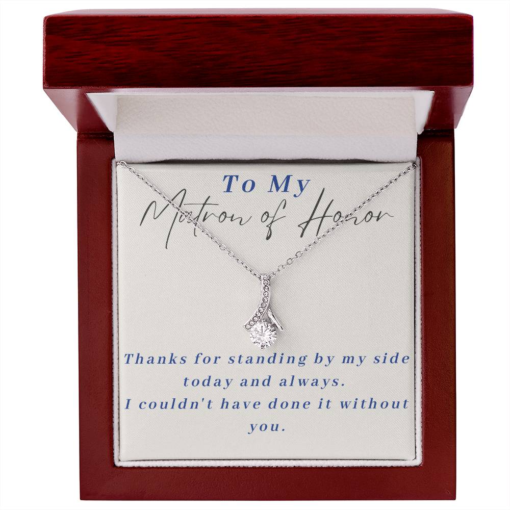 Matron of Honor Alluring Beauty Necklace-[Heartfelt Family Gift]