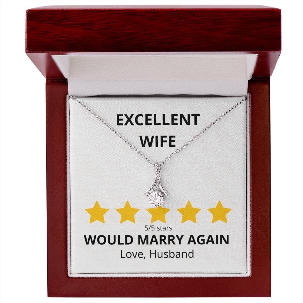 Excellent Wife 5 star Review Alluring Beauty Necklace-[Heartfelt Family Gift]
