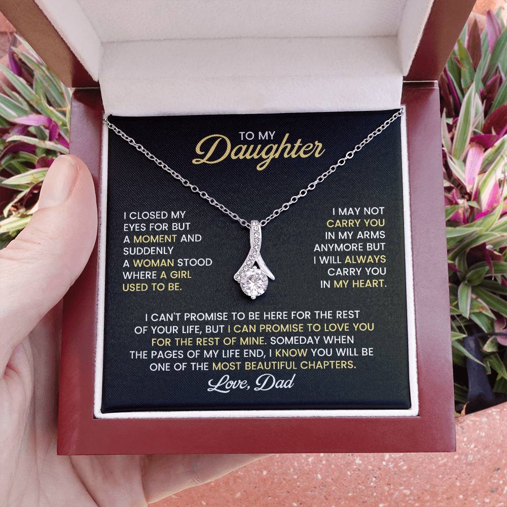 Daughter Alluring Beauty Necklace Gift from Dad