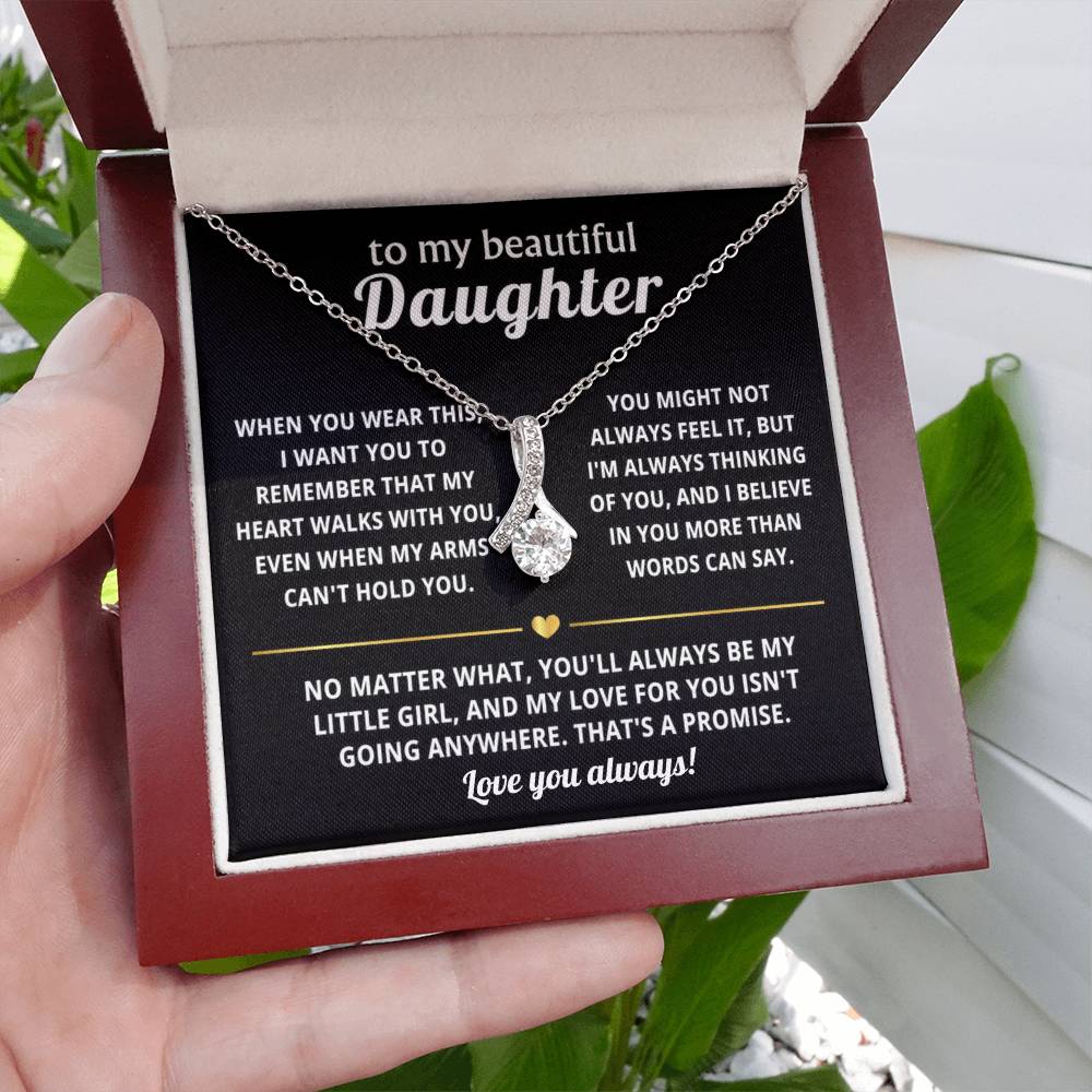 To My Daughter Alluring Beauty Necklace Gift