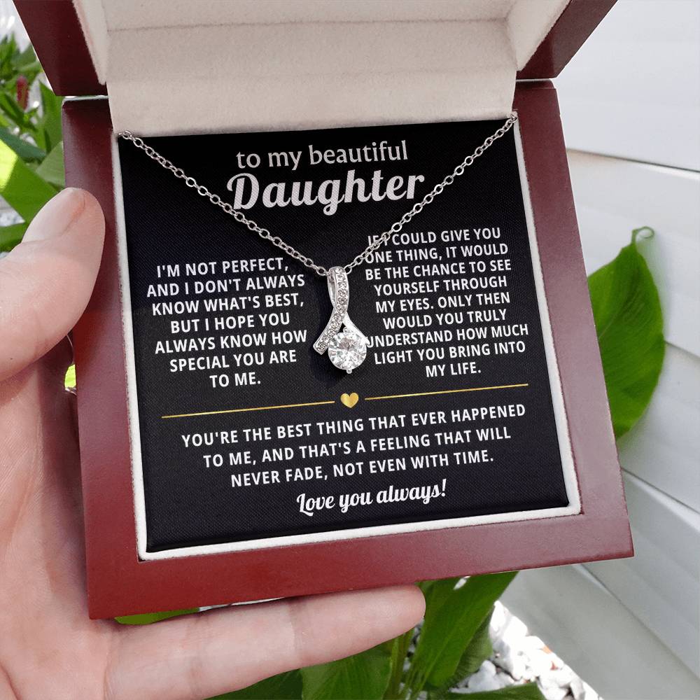 To My Daughter Alluring Beauty Necklace Gift