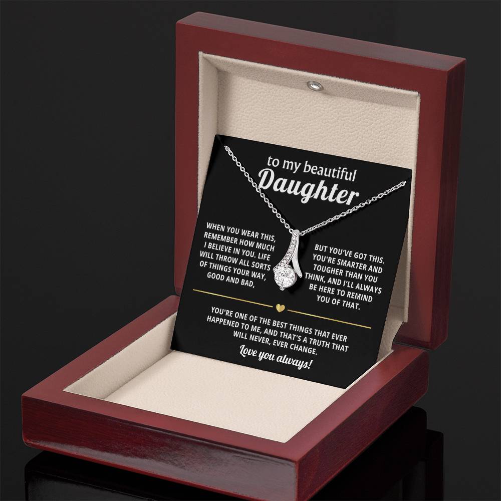 To My Daughter Alluring Beauty Necklace Gift