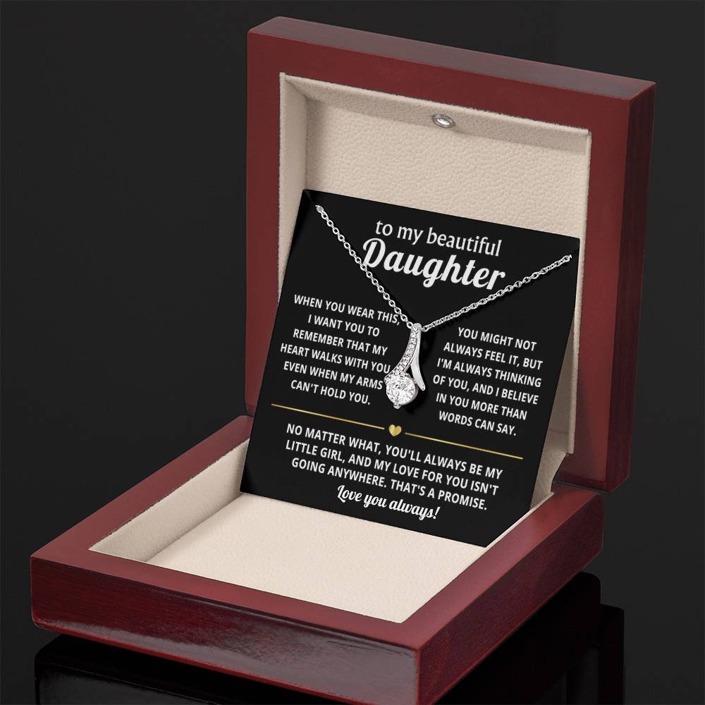 To My Daughter Alluring Beauty Necklace Gift