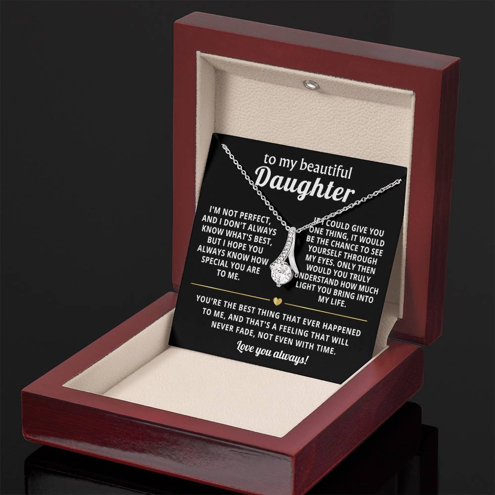 To My Daughter Alluring Beauty Necklace Gift