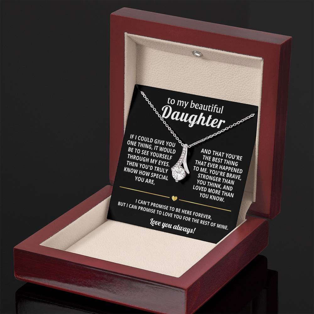 To My Daughter Alluring Beauty Necklace Gift