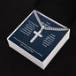 Husband Personalized Cross Necklace on Cuban Chain-[Heartfelt Family Gift]