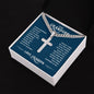To My Grandson - Always remember how much I love you Personalized Cross Necklace with Cuban Chain-[Heartfelt Family Gift]
