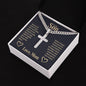 To-My-Son-Stand-tall Personalized Cross Necklace with Cuban Chain-[Heartfelt Family Gift]